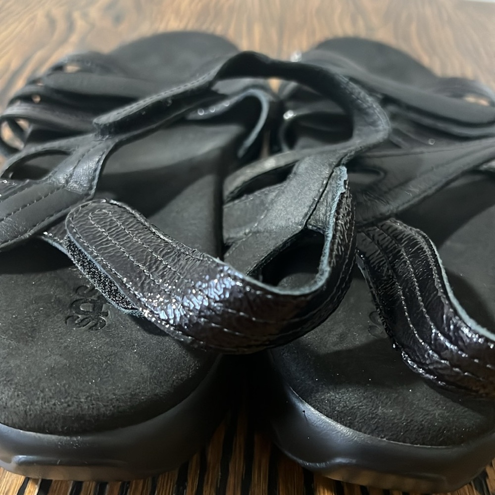 SAS sandal. Black open toe. - Picture 9 of 10